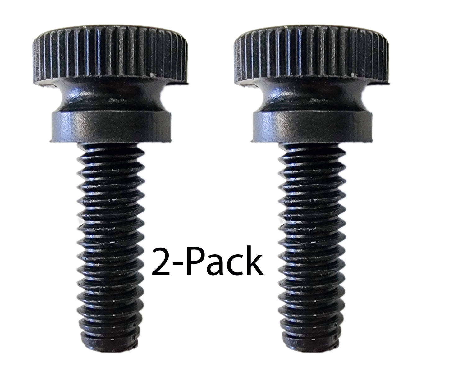 Nylon Thumb Screws, Black, 1/4"-20 x 3/4" Long