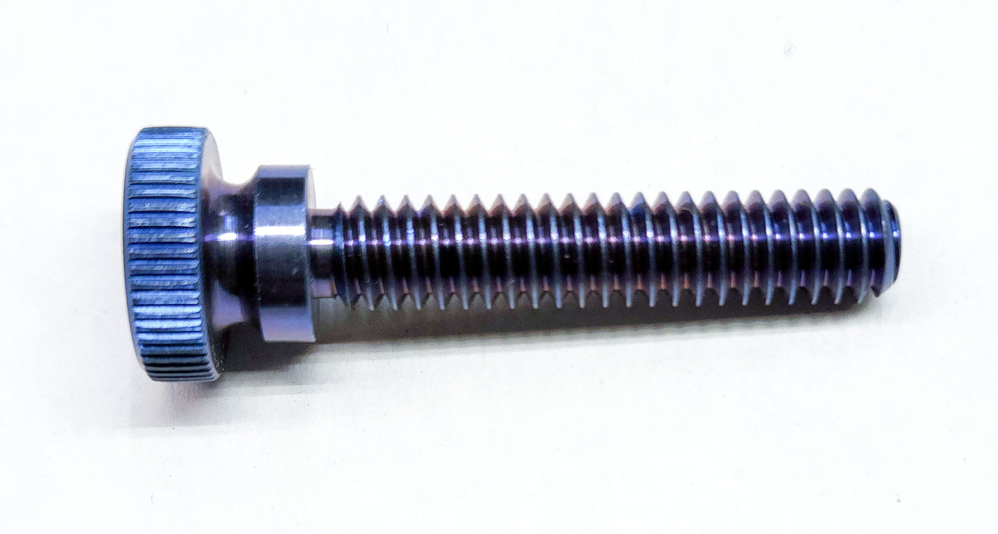 Titanium Thumb Screws, 1/4"-20, Pack of 2