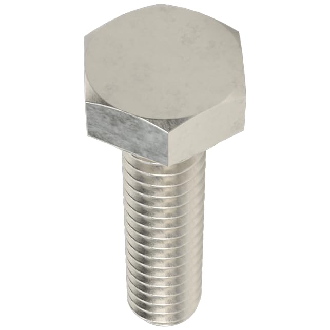Stainless Steel Hex Bolt, 1/4"-20 x 1" Length