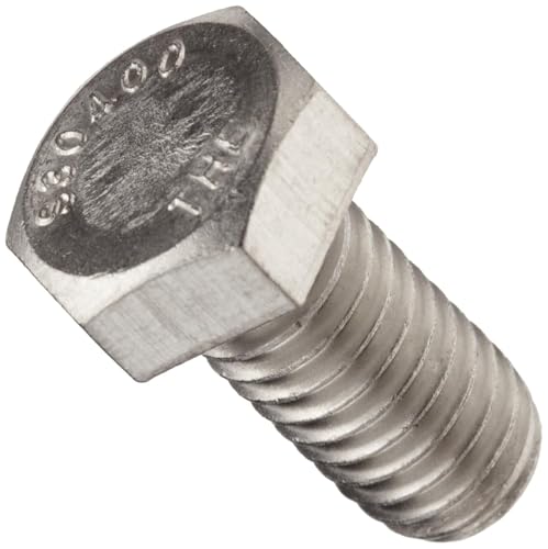 Stainless Steel Hex Bolt, 1/4"-20 x 1" Length
