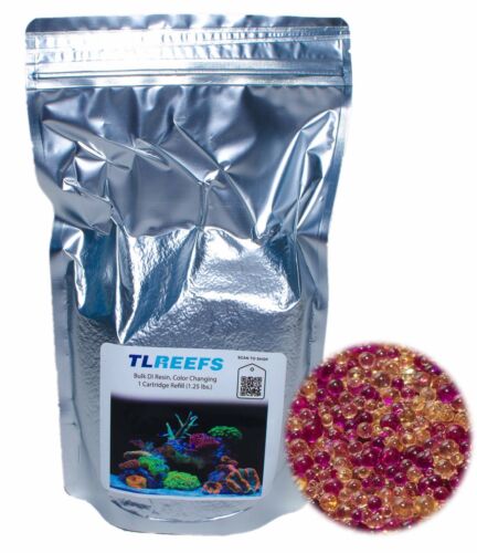 DI Resin, Color Changing for Reef Aquarium, vacuum seal 1.25lb - Free Shipping!
