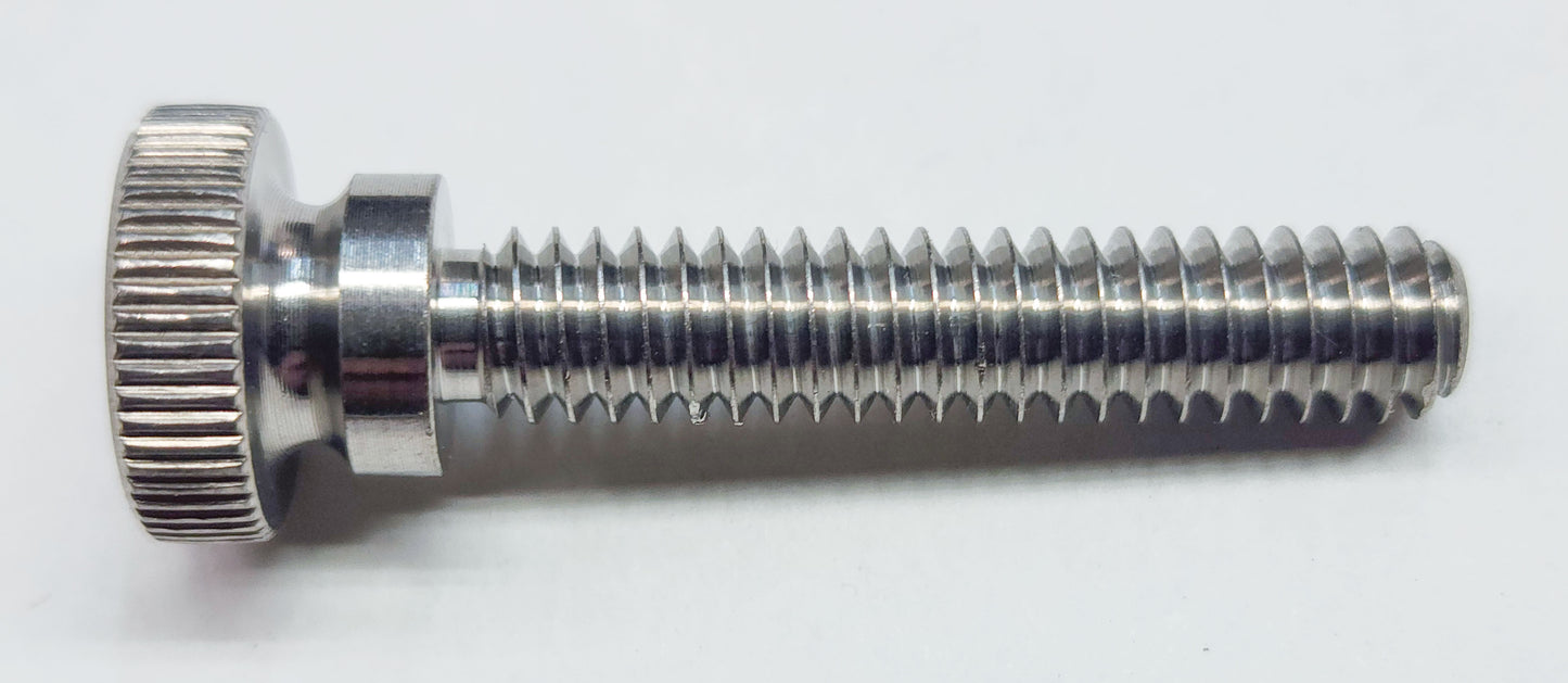 Titanium Thumb Screws, 1/4"-20, Pack of 2