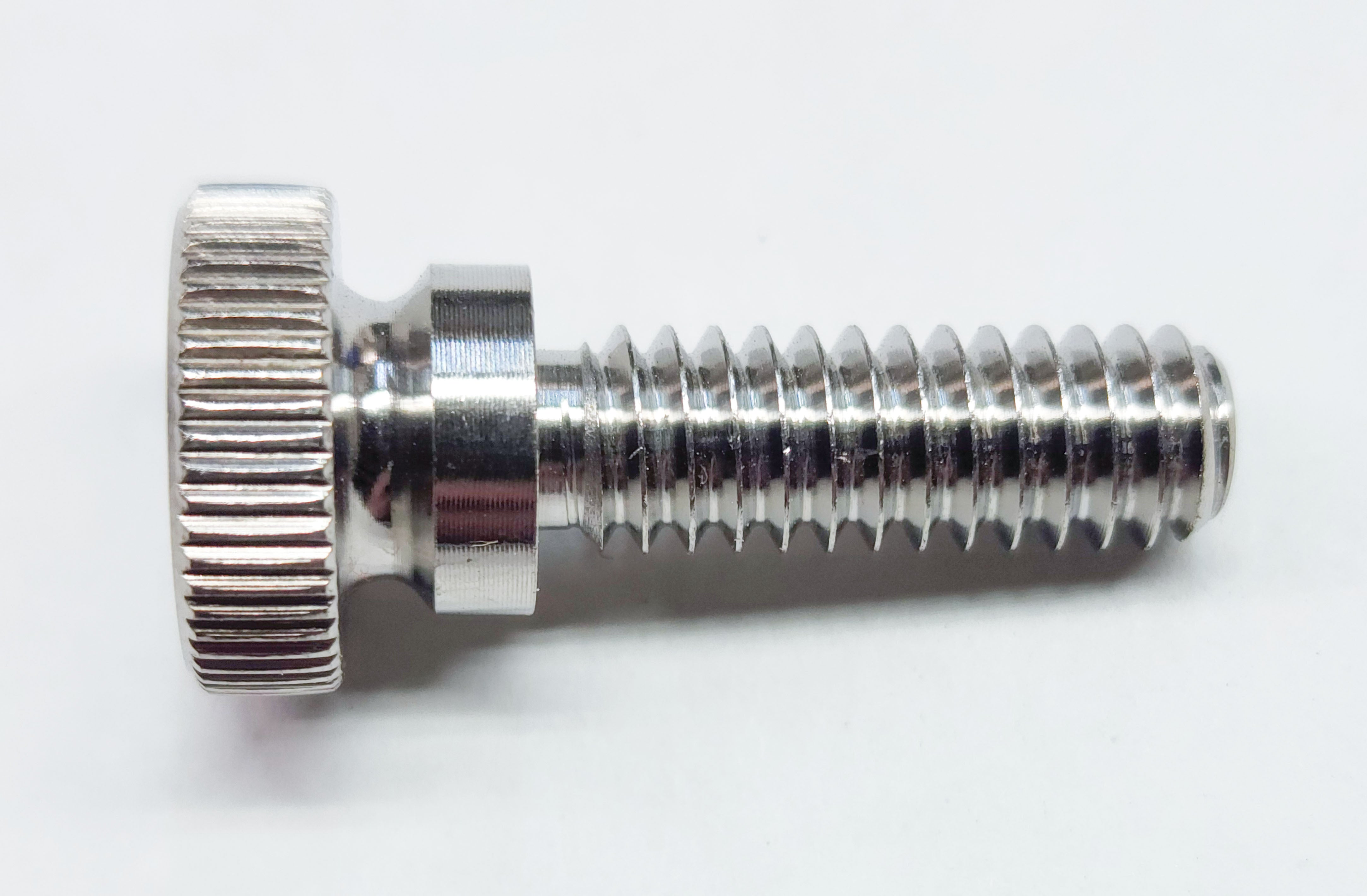 Haste Engineering 50-Pack 1/4-20 X 1/2" Black Anodized Aluminum Knurled Thumb Screws