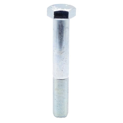 Grade 5 Zinc Plated Steel Hex Cap Screw Bolt, 5/8"-18 x 4" Length