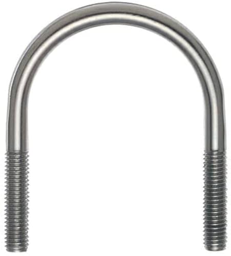 U-Bolt, Round Bend, 3/8-16 X 3-1/2 in. X 4-1/2 in. - for 3 in. Pipe, Stainless Steel (2 Pack)