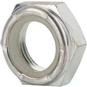 Thin Pattern Nylon Insert Lock Nuts, 1/2-13, Quantity 5