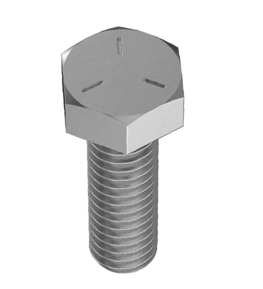 Grade 5 Zinc Plated Steel Hex Bolt, 5/16"-18 x 3/4" Length