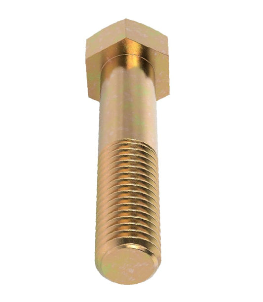 Zinc Yellow-Chromate Hex Cap Screw, Grade 8 Steel Bolt, 5/8"-11 x 3" Long